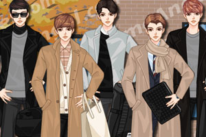 《韩国男式时尚风衣》游戏画面1
