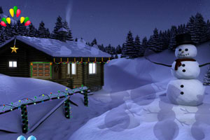 《圣诞节派对村庄逃脱》游戏画面1