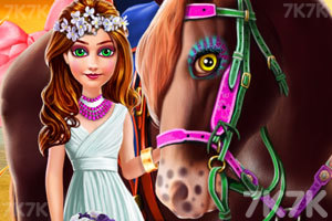 《美女与马儿》游戏画面1