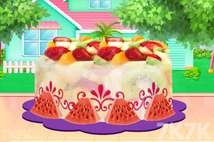 《水果冰淇淋蛋糕制作》游戏画面1