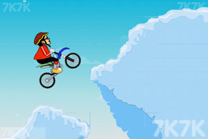 《雪地自行车》游戏画面1