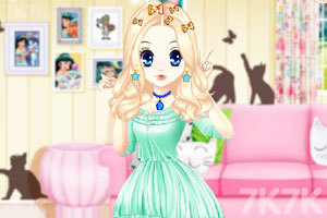 《森迪公主的可爱装扮》游戏画面1