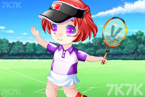 《小宝贝打网球》游戏画面3