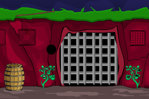 《逃出神秘红色洞穴》游戏画面1
