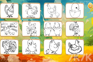 《小鸡图画册》游戏画面1