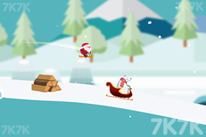 《圣诞老人躲雪崩》游戏画面2