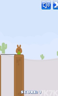 《小兔子撐桿過河》游戲畫面4