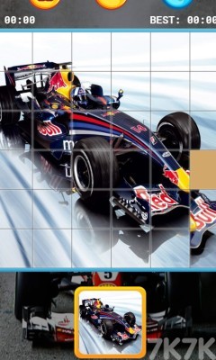 《F1赛车拼图》游戏画面2