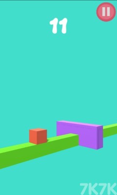 《跳跃红方块》游戏画面2