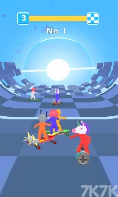 《橡膠人滑板競速》游戲畫面4