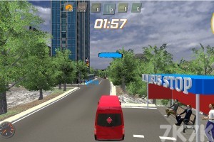 《城市迷你巴士司机》游戏画面1