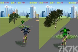 《双人自行车对战H5》游戏画面4