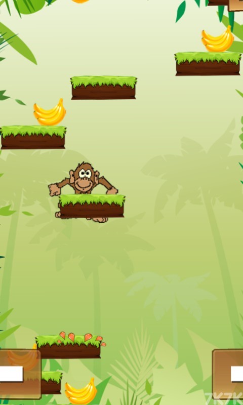 《小猴子丛林跳跃》游戏画面1