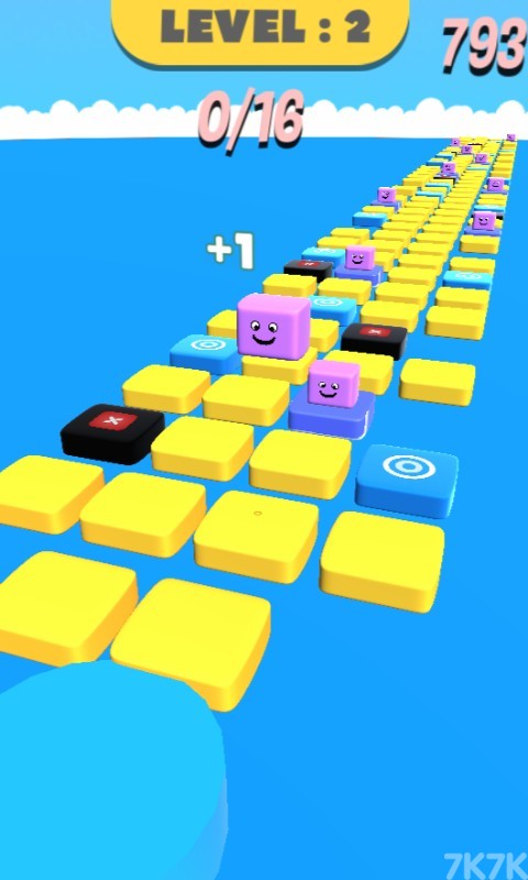 《跳跃紫方块》游戏画面2