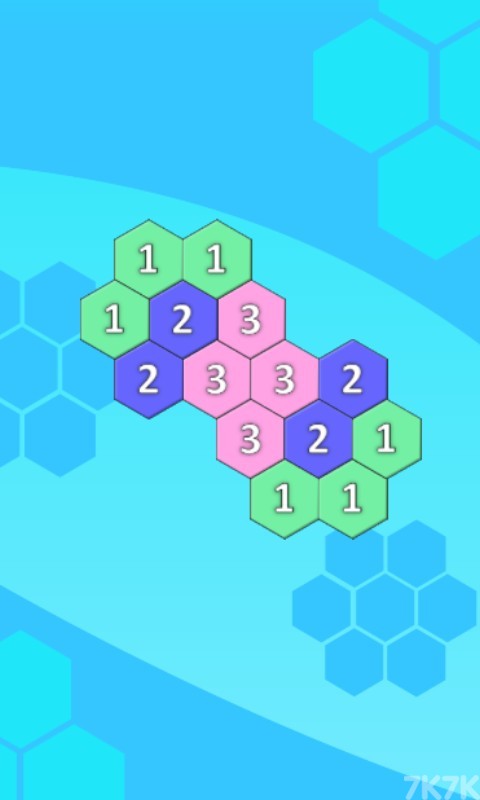 《数字六边形》游戏画面1