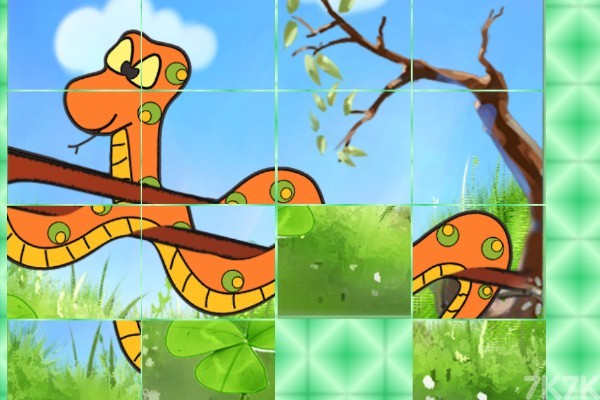 《盘蛇拼图》游戏画面1
