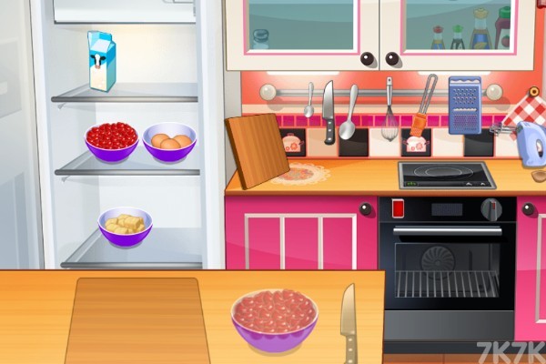 《萨拉的烹饪课之樱桃蛋糕》游戏画面1