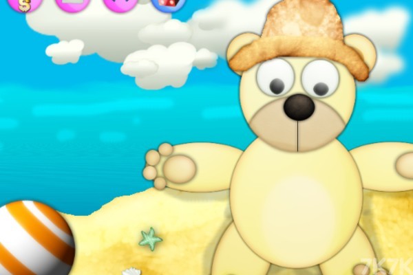 《泰迪熊沙滩换装》游戏画面1